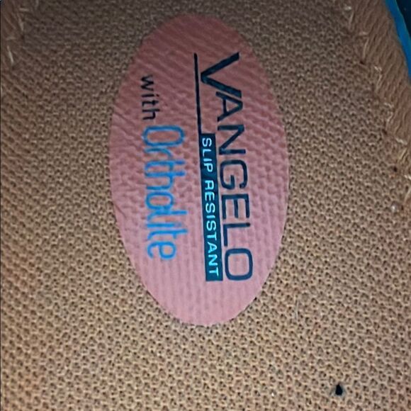 Vangelo Niko Flower 2 Teal w.blue peach Comfortable Slip-On Design - Picture 4 of 10